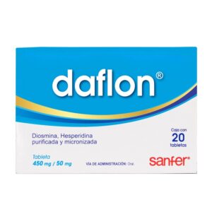 Daflon 500mg with 20 Tablets