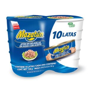 Tuna Maztuna in Oil without soy 10 pcs of 130 g