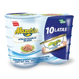 Soy-free tuna in water 10 pcs of 130 g