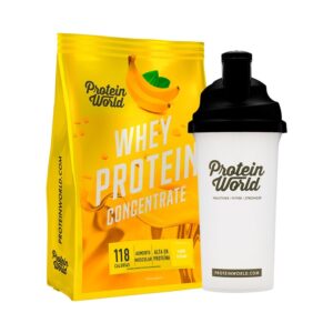 Protein World Whey Protein Powder Banana Flavor 900 g