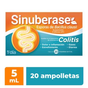 Sinuberase Colitis 4 Billion Probiotics 20 Ampoules