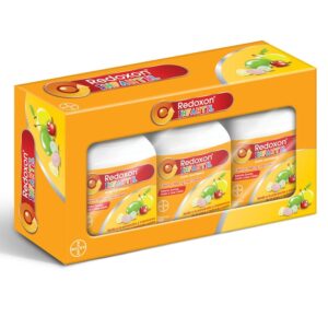 Redoxon Children's Vitamin C 100mg Box with 3 Bottles of 100 Chewable Tablets each