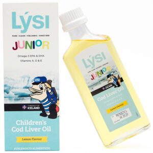 LYSI JR Cod Liver Oil for Kids Lemon Flavor