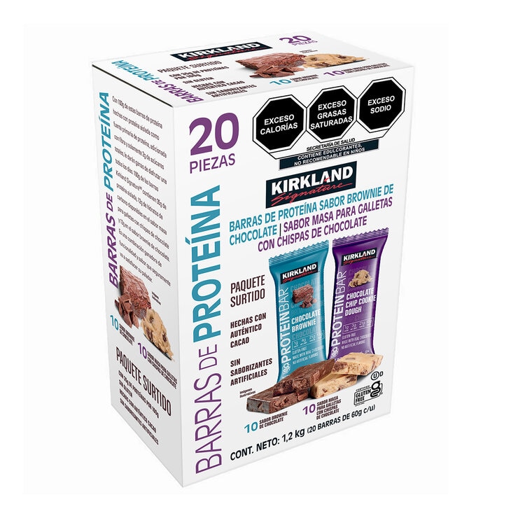 Kirkland Signature Protein Bars 20 pcs of 60 g Brownie & Dough 1 Kirkland Signature Protein Bars 20 pcs of 60 g Brownie & Dough