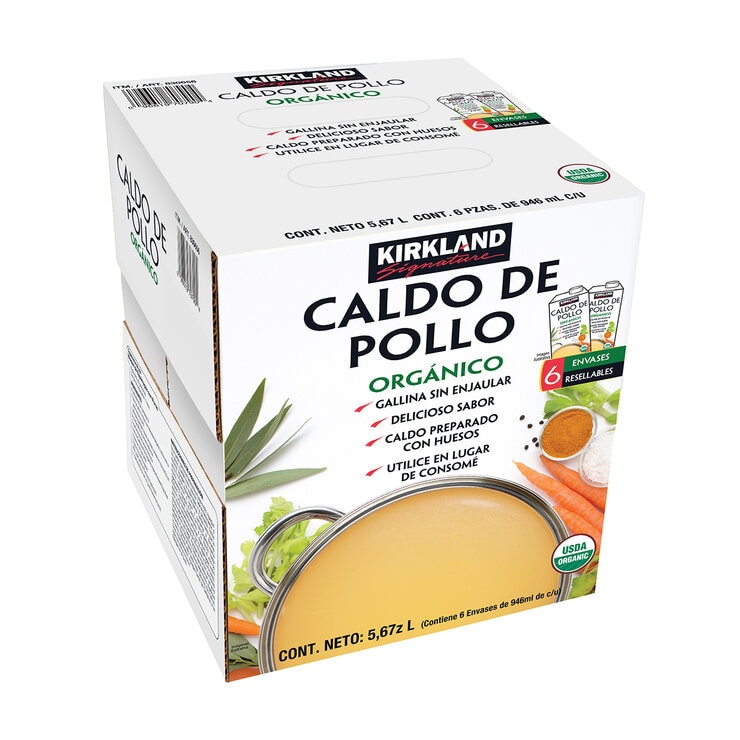 Kirkland Signature Organic Chicken Broth 6 pcs of 946 ml 1 Kirkland Signature Organic Chicken Broth 6 pcs of 946 ml