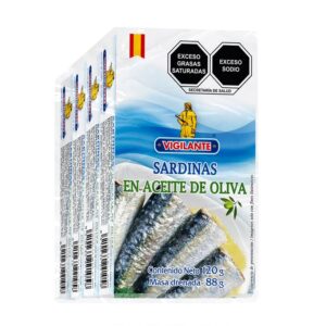 Vigilante Sardines in Olive Oil 4 pcs of 120 g