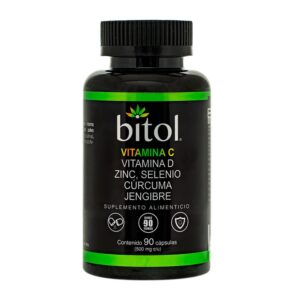 Bitol Vitamin C, Vitamin D, Zinc, Selenium, Turmeric and Ginger 90 Capsules