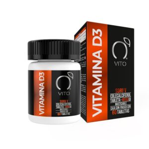 Vito Vitamin D3 4000 IU 2 Bottles of 60 Chewable Tablets each