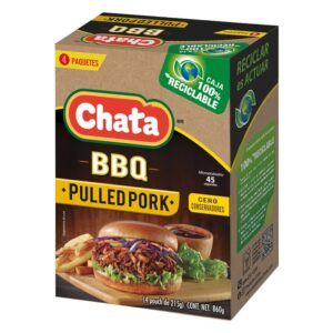 Chata Pulled Pork in BBQ Sauce 4 sachets of 860 g