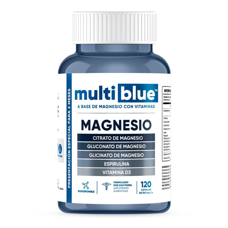 Multiblue Magnesium 120 Capsules 700 mg 1 Multiblue Magnesium 120 Capsules 700 mg