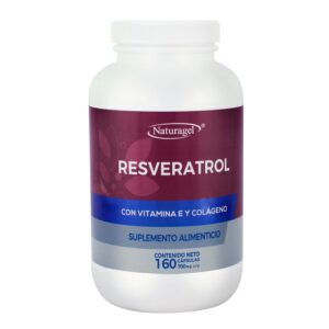Naturagel Resveratrol with Vitamin E and Collagen 160 Capsules