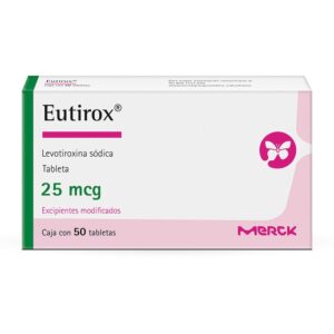 Eutirox 25 mg 50 Tablets
