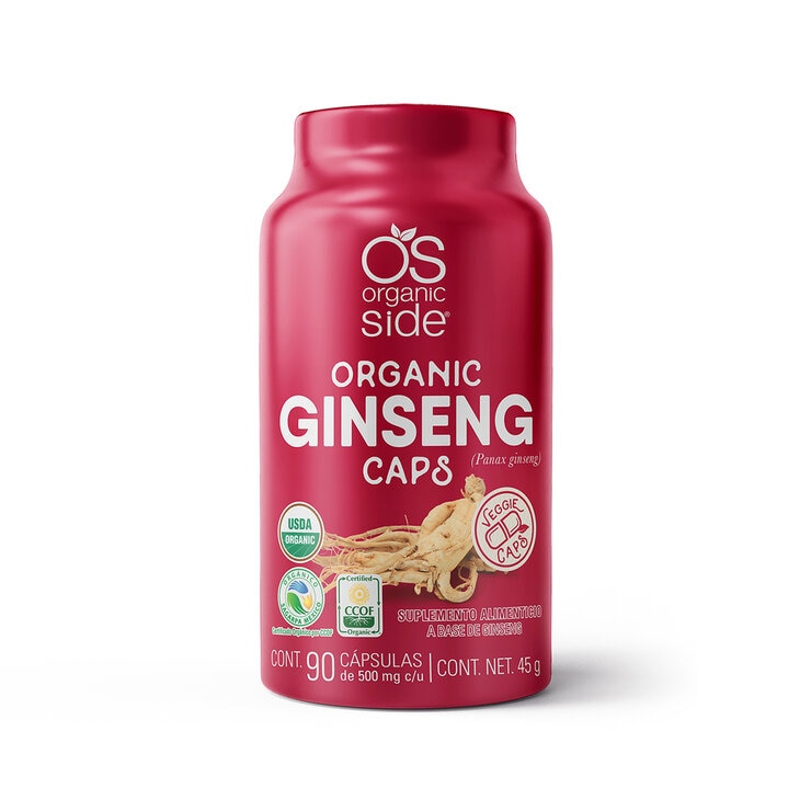 Organic Side Ginseng 90 Capsules 1 Organic Side Ginseng 90 Capsules