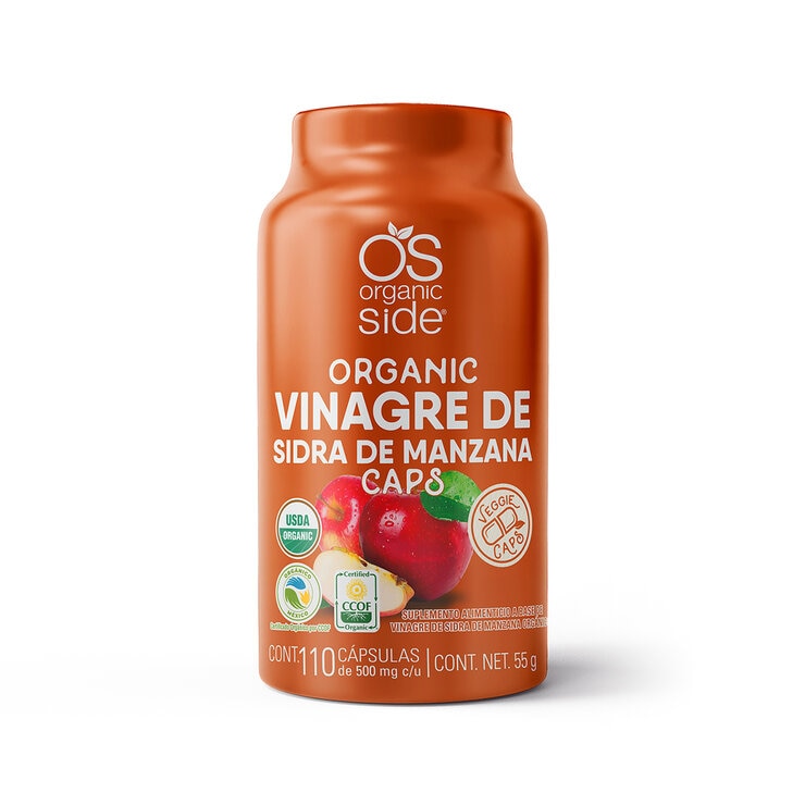 Organic Side Apple Cider Vinegar 110 Capsules 1 Organic Side Apple Cider Vinegar 110 Capsules
