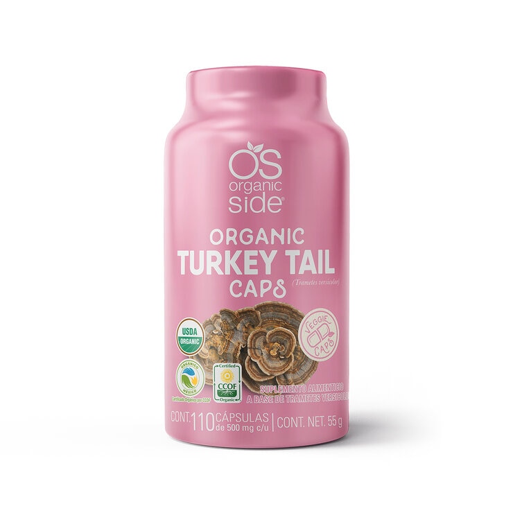 Organic Side Turkey Tail 110 Capsules 1 Organic Side Turkey Tail 110 Capsules