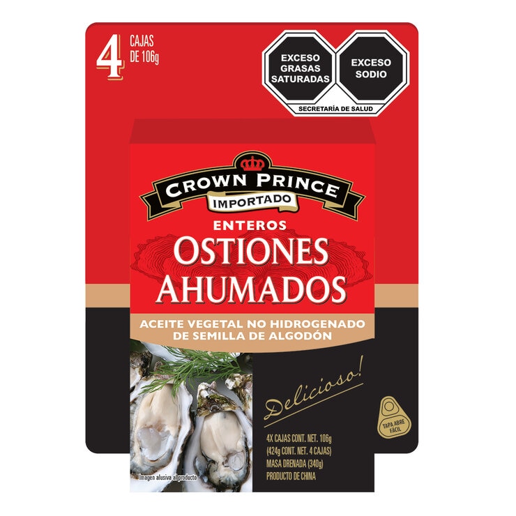Crown Prince Smoked Oysters 4 pcs of 106 g 1 Crown Prince Smoked Oysters 4 pcs of 106 g