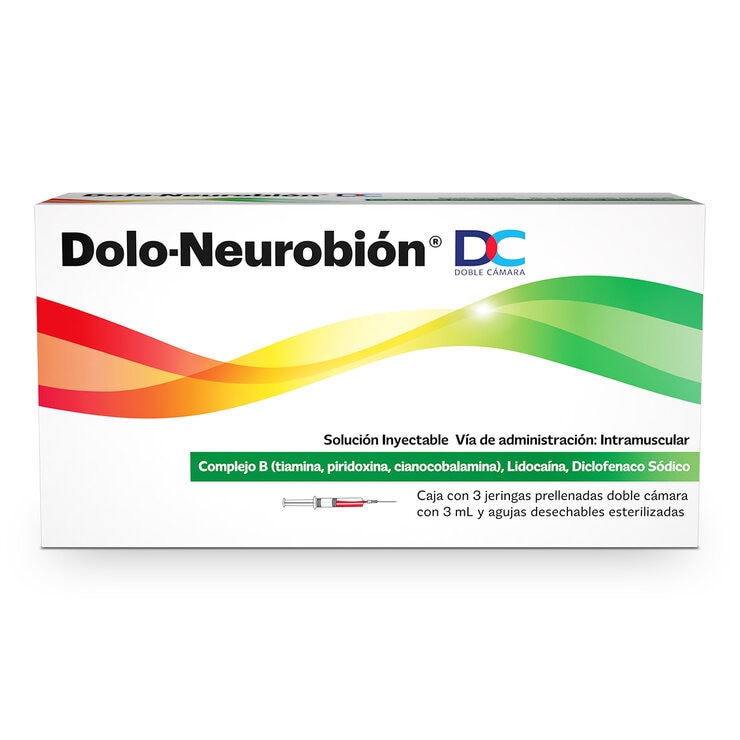 Dolo-Neurobi?n DC Injectable Solution with 3 Prefilled Syringes of 3 ml 1 Dolo-Neurobi?n DC Injectable Solution with 3 Prefilled Syringes of 3 ml