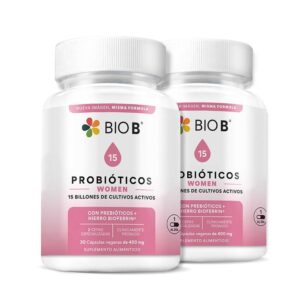 Bio B Probiotics women 15 Billion 2 bottles of 30 Capsules each