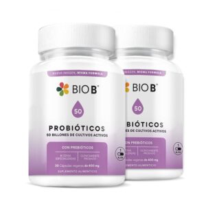Bio B Probiotics 50Billion 2 Bottles of 30 Capsules each