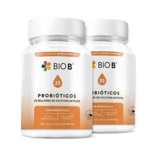 Bio B Probiotics 25 Billion 2 Bottles of 30 Capsules each