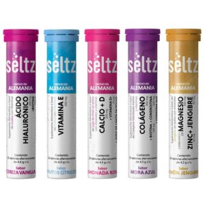 Seltz Hyaluronic Acid, Vitamin E, Calcium + D, Collagen, Magnesium 5 Tubes