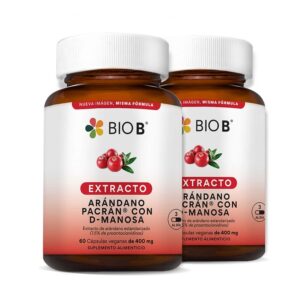 Bio B Blueberry Pacran Extract with D-Mannose 2 Bottles 60 caps each