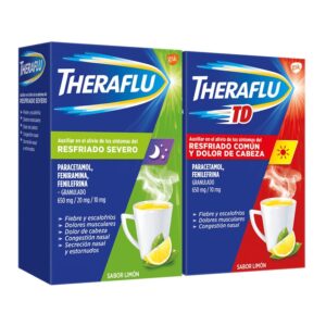 Theraflu day and night lemon flavor 2pk