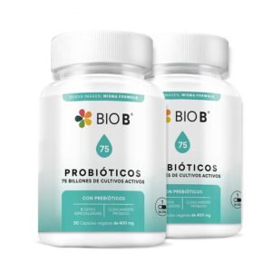 Bio B Probiotics 75 Billion 2 Bottles of 30 Capsules each