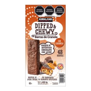 Kirkland Signature Dipped & Chewy Granola Bars with Caramel 48 pcs of 31 g