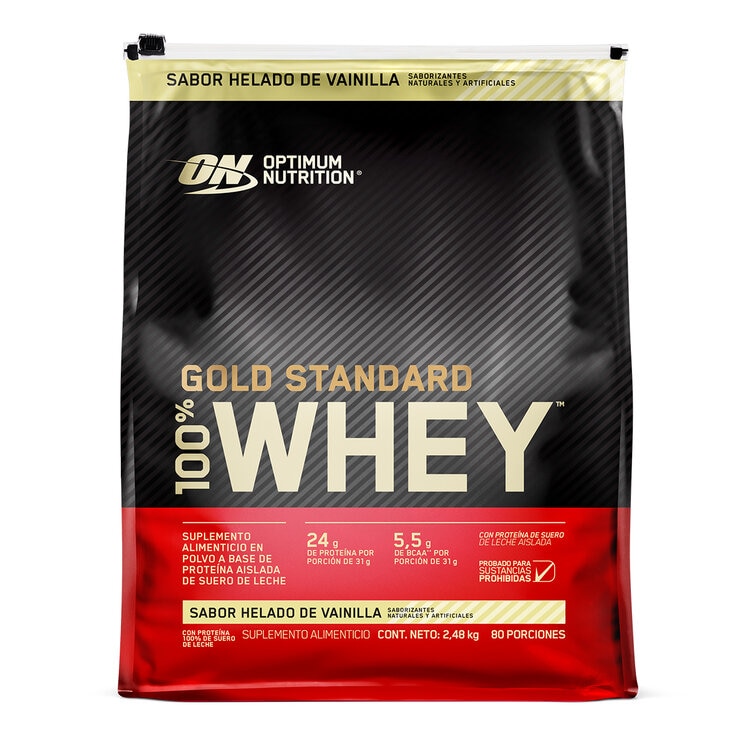 Gold Standard Whey Protein Powder Vanilla Ice Cream Flavor 2.48 kg 1 Gold Standard Whey Protein Powder Vanilla Ice Cream Flavor 2.48 kg