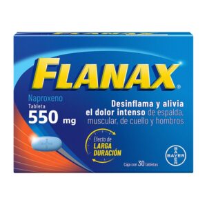 Flanax Naproxen Box with 30 Tablets of 550mg each