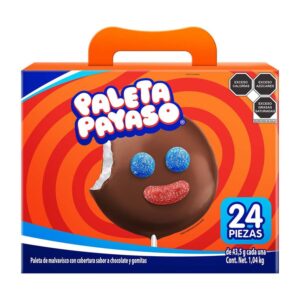 Ricolino Marshmallow Clown Palette Covered with Chocolate and Gummies 24 pcs