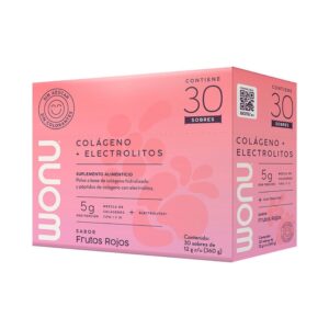 WONU Collagen with Electrolyte Powder Red Fruit Flavor 30 pcs of 12 gr