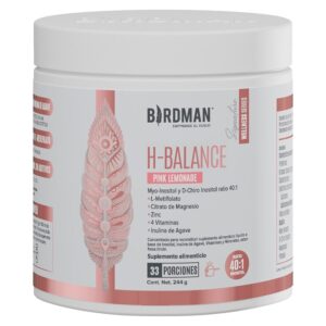 Birdman H Balance Inositol, Magnesium, L-Methylfolate Powder Pink Lemonade Flavor 244 gr