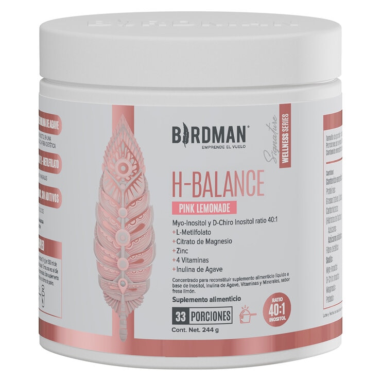 Birdman H Balance Inositol, Magnesium, L-Methylfolate Powder Pink Lemonade Flavor 244 gr 1 Birdman H Balance Inositol, Magnesium, L-Methylfolate Powder Pink Lemonade Flavor 244 gr
