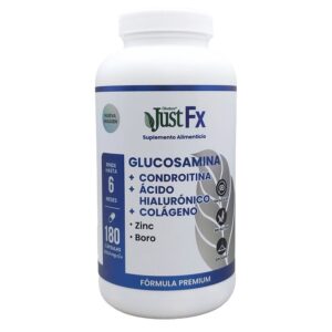 JustFX Glucosamine Chondroitin, Hyaluronic Acid, Collagen, Zinc & Boron Bottle of 180 Capsules