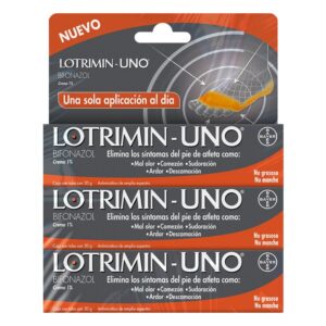 Lotrimin Uno Cream 1% 3 Tubes of 20g