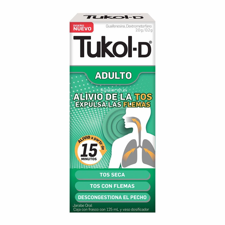 Tukol-D Adult Cough Syrup pack of 2 bottles of 125ml each 1 Tukol-D Adult Cough Syrup pack of 2 bottles of 125ml each