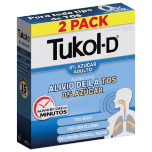 Tukol-D 0% Sugar Cough Syrup 2 Bottles of 125 ml each
