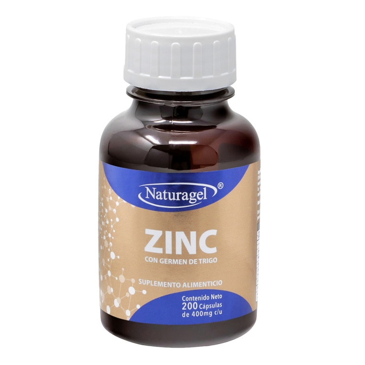 Naturagel Zinc with Wheat Germ 200 Capsules 1 Naturagel Zinc with Wheat Germ 200 Capsules