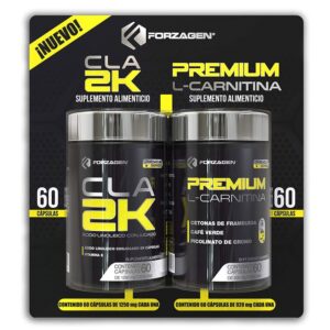 Forzagen Carnitine + CLA 2 Bottles of 60 Capsules each