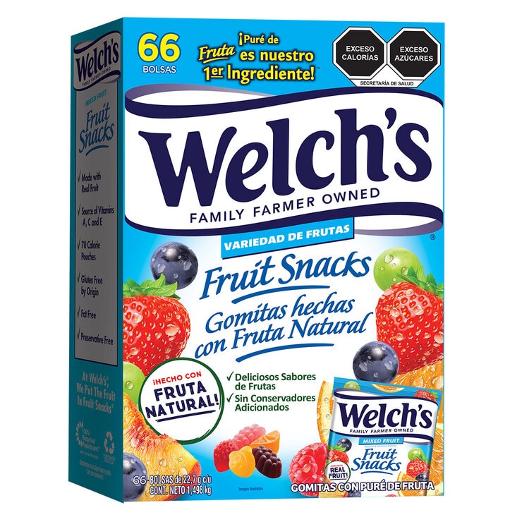 Welch's Gummies Made with Natural Fruit 66 pcs of 22.7 g 1 Welch's Gummies Made with Natural Fruit 66 pcs of 22.7 g