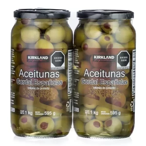 Kirkland Signature Spanish Gordal Olives Stuffed with Pepper 2 pcs of 595 g