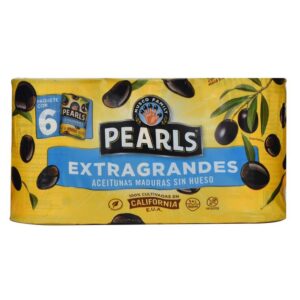 Pearls Extra Large Black Olives 6 pcs of 170 g