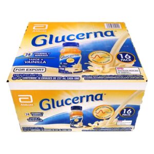 Glucerna Vanilla Flavor Box of 16 Containers of 237ml each