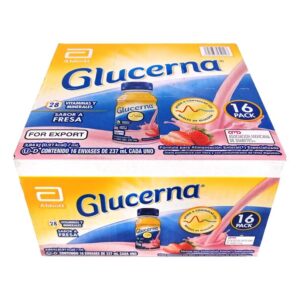 Glucerna Strawberry Flavor Box of 16 Containers of 237ml each