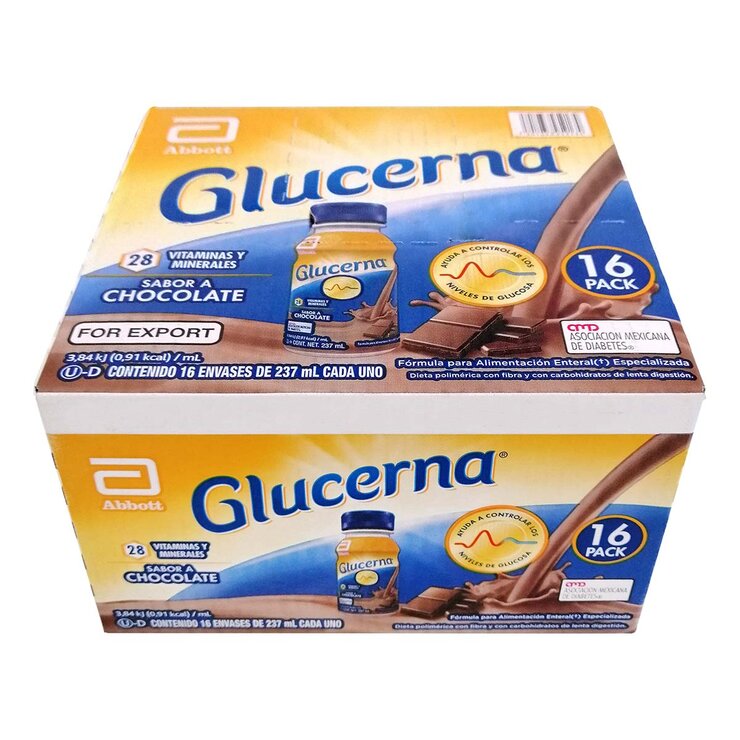 Glucerna Chocolate Flavor Box of 16 Containers of 237ml each 1 Glucerna Chocolate Flavor Box of 16 Containers of 237ml each