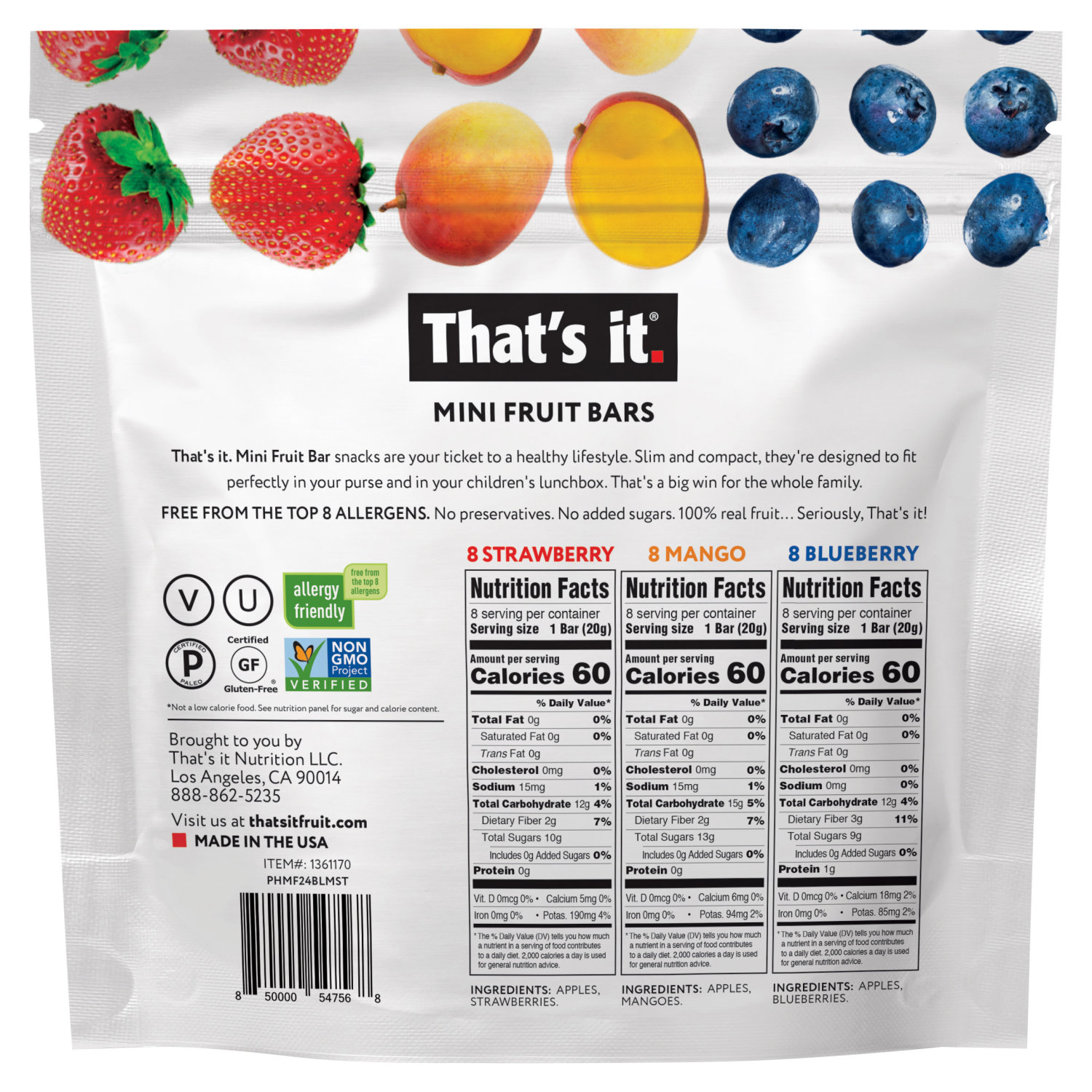 That's it Mini Fruit Bars, 24-count 2 That's it Mini Fruit Bars, 24-count - Image 2