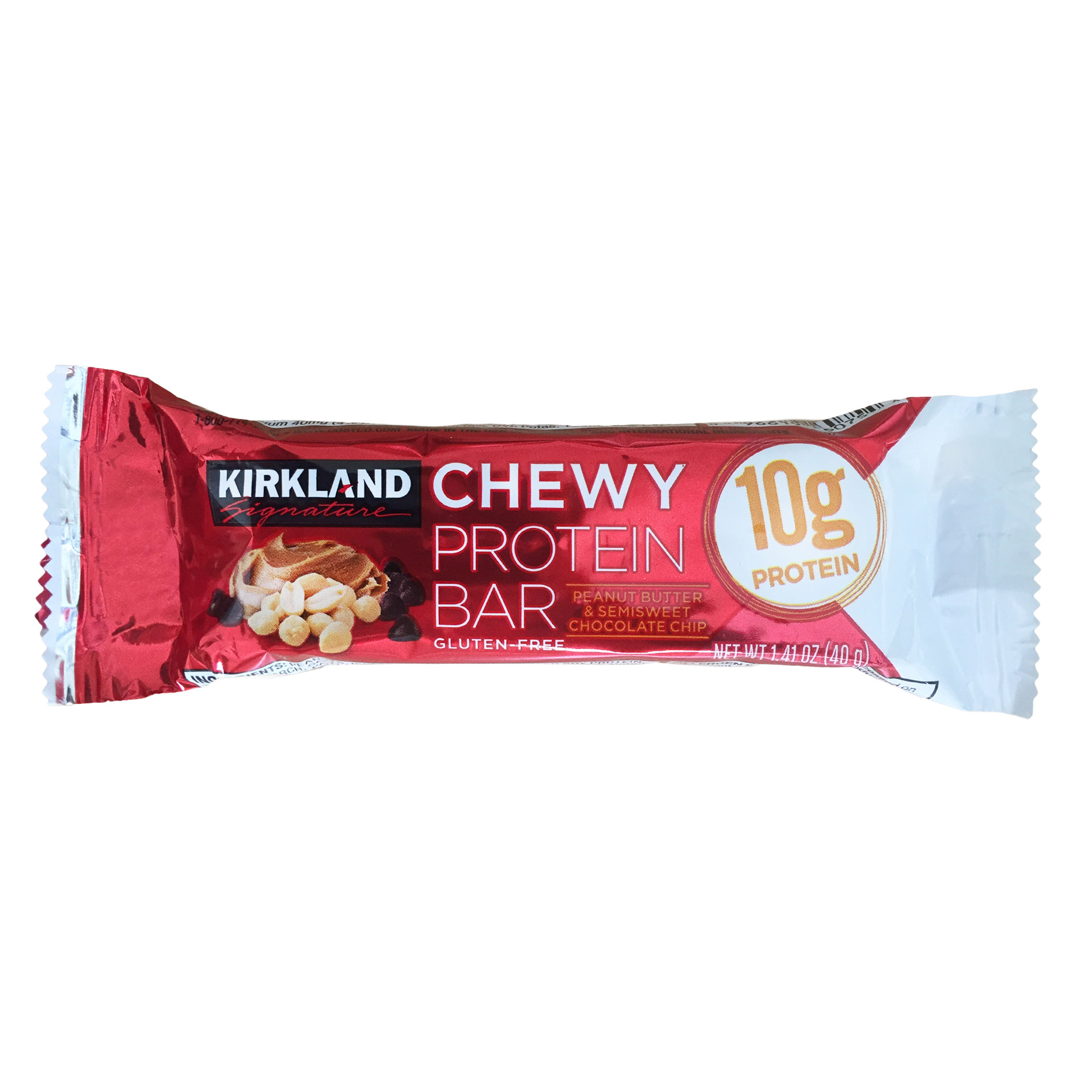 Kirkland Signature Chewy Protein Bar, Peanut Butter & Semisweet Chocolate Chip, 1.41 oz, 42-Count 3 Kirkland Signature Chewy Protein Bar, Peanut Butter & Semisweet Chocolate Chip, 1.41 oz, 42-Count - Image 3