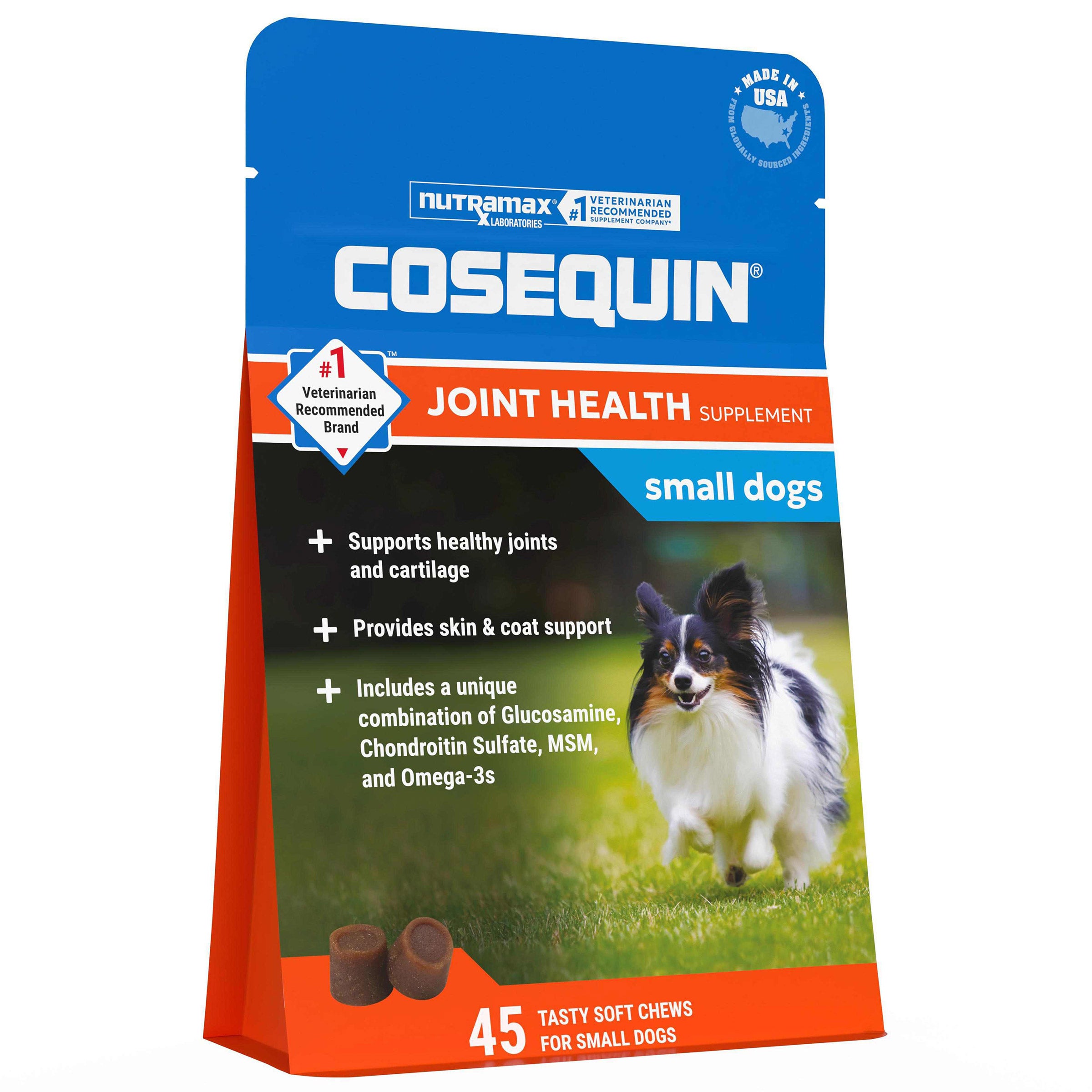 Cosequin Minis with Msm Plus Omega-3's Joint Health Supplement for Dogs, 45ct Soft Chews, 4-pack 1 Cosequin Minis with Msm Plus Omega-3's Joint Health Supplement for Dogs, 45ct Soft Chews, 4-pack
